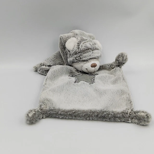 Doudou plat ours blanc gris étoile SIMBA TOYS - 32172