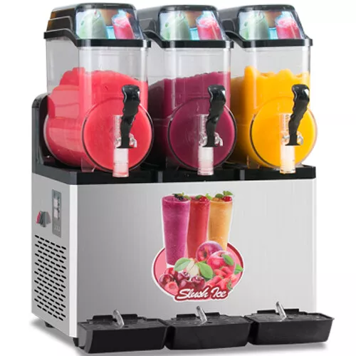 110V Commercial Slushy Machine 45L 1100W Stainless Steel Margarita Frozen Drink