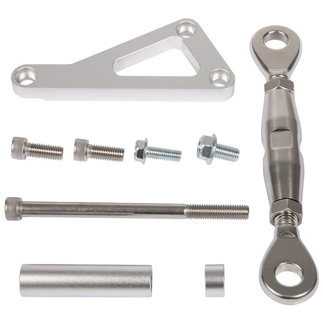 Fircar - Staffa Per Alternatore Cromata Per Motori Chevy SBC SB (265-400). Adatta Per Pompa Acqua Lunga. Include Hardware Di Montaggio. Posizione Lato Passeggero. - 2