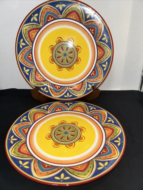 2  10 7/8" Dinner Plate - MEXICALI - Pier 1 One Imports - Ironstone  Beautiful