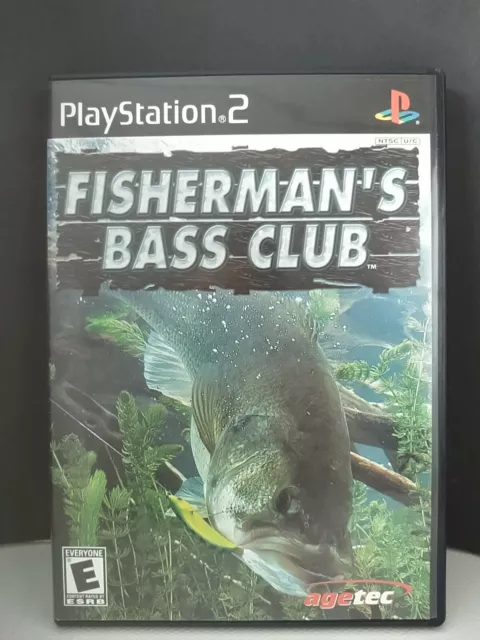 SONY PLAYSTATION BASS Landing Video Game With Fishing Controller