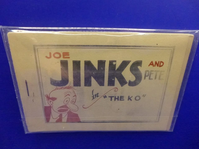 VINTAGE 1930S ORIGINAL Tijuana Bible First Press Joe Jinks and Pete in ...
