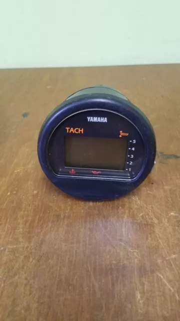 Yahama Outboard Multifunction Digital Tachometer Tach Gauge No Buttons Model