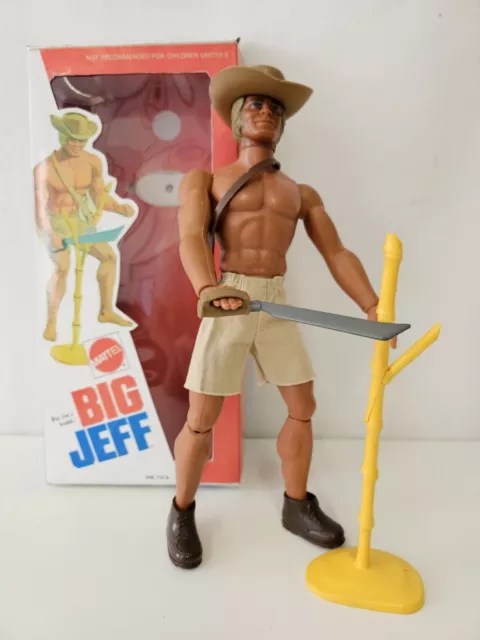 Mattel Big Jim Figur Big Jeff, mit custom Repro Box, selten