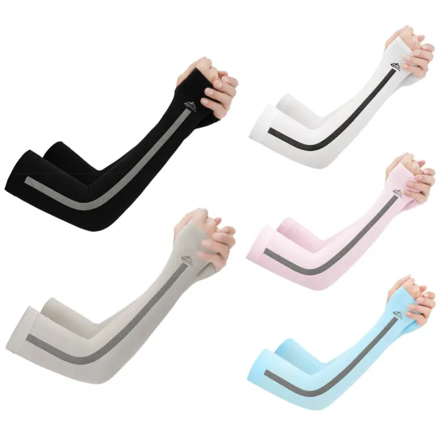 ARM SLEEVES Protective Gloved Cooling Sleeves for Hiking G7M5 £5.65 ...