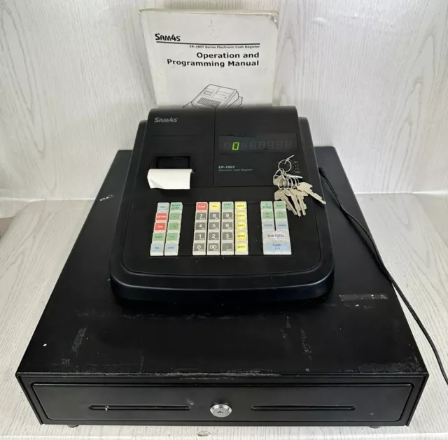 Sam4s ER-180T Cash Register / Shop Till Working / Spares & Repair (Please Read)