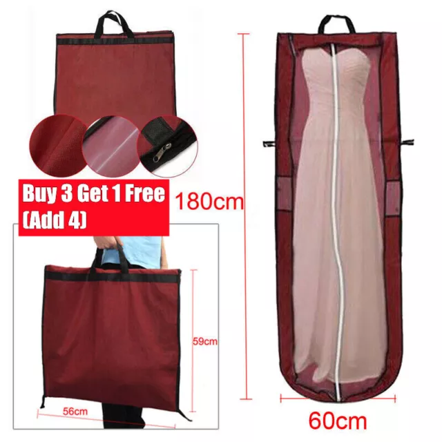 Garment Dress Cover Long Bridal Wedding Dresses Gown Zip Clothes Big Storage Bag