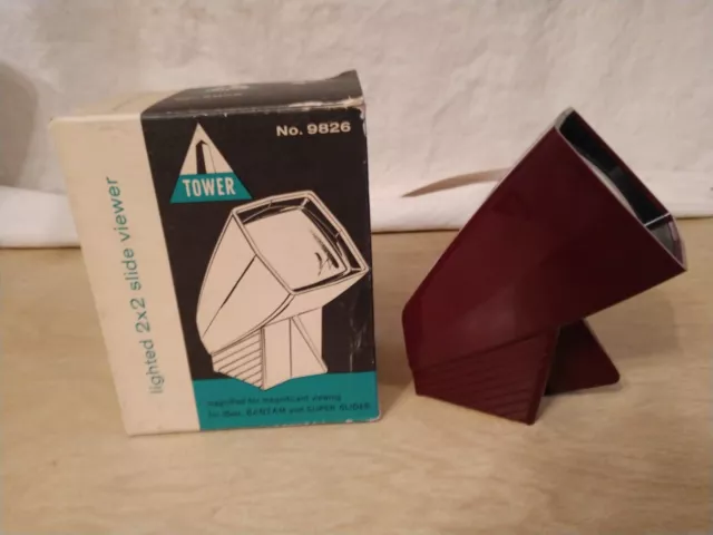 Vintage Tower Slide Viewer in Original Box No 9826 - Works