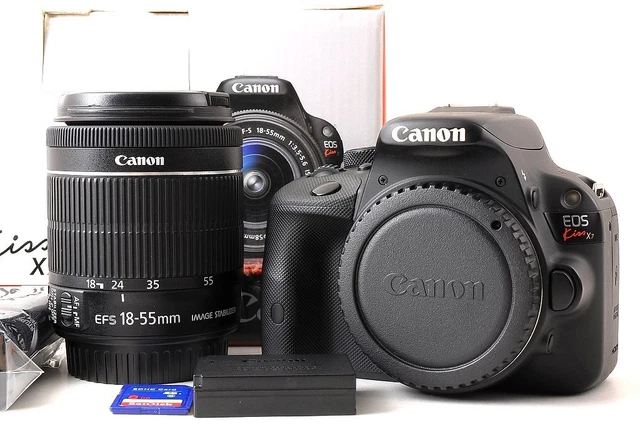良品 Canon EOS Kiss X7/EF-S 18-55mm STM Amazon Canada: Canon Digital SLR Camera EOS Kiss X7 (Double