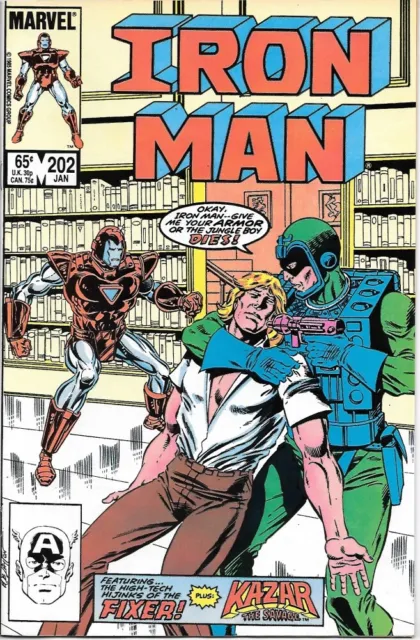 Iron Man Comic Book #202 Marvel Comics 1986 VERY HIGH GRADE NEW UNREAD