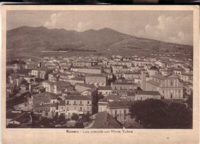 Cartolina  Rionero In Vulture  Opaca  Viaggiata 1950 Lato Orientale