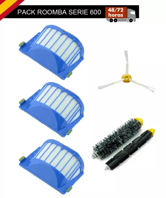 Mirtux Kit De Recambios Con Neumáticos Para Roomba Series E, I, J