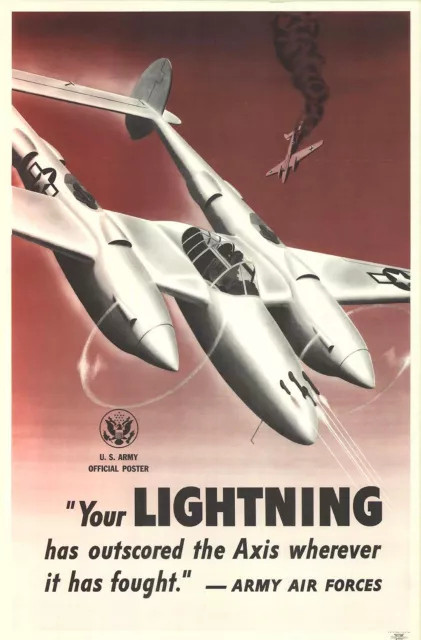 1940-45 Your Lightning (USA) WW2 Propaganda poster art inspiration