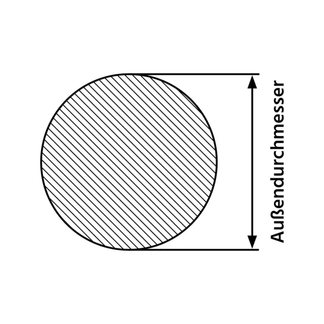 Messing Rundmaterial  >MS58 (CuZn39Pb3)<  Rund Stange Messingstange Vollstange 3