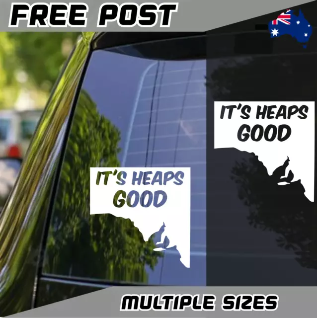 South Australia Heaps Good Sticker Decal Window Car SA Adelaide SANFL Crows Port