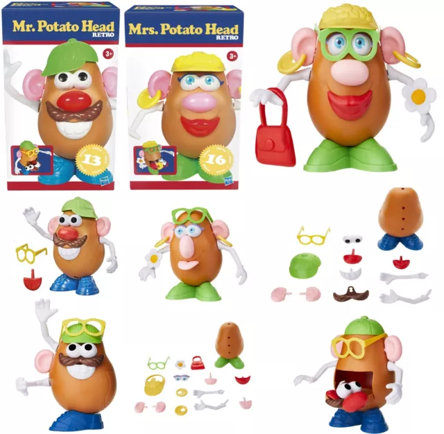 Mr Mrs Potato Head Retro Edition Mash Back to 1980s Ages 3+ New Toy Mix Play