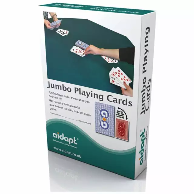 Lot de 4 porte-cartes à jouer avec cartes à jouer jumbo pour jeu solo de bridge poker 3