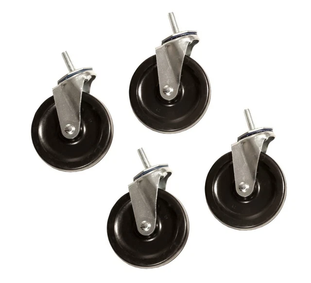 Wire Shelves WHEEL SET Seville Classics HEAVY DUTY COMMERCIAL GRADE