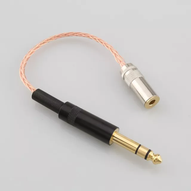 6.35mm TRS Male to 4.4mm Balanced Female OCC Copper Audio Adapter Cable AUX Cord