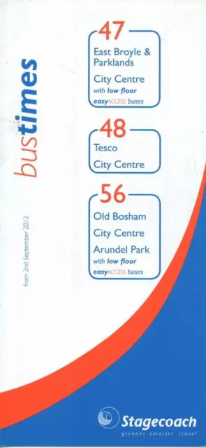 Stagecoach Bus Timetable - 47/48/56 - East Broyle-Chichester - September 2012