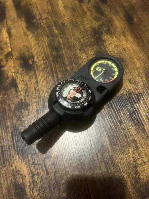 Scuba diving compass, gauge cover and depth gauge