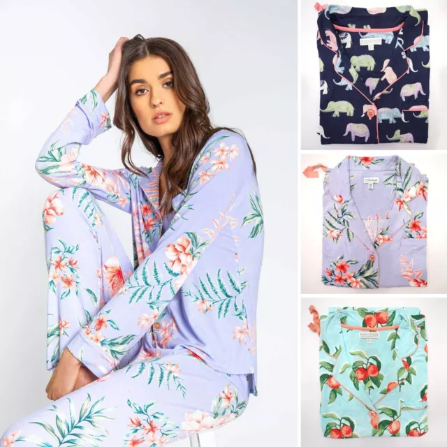 PJ SALVAGE WOMENS Cotton Flannel Pajamas Pyjamas size XS-XL $27.66 -  PicClick