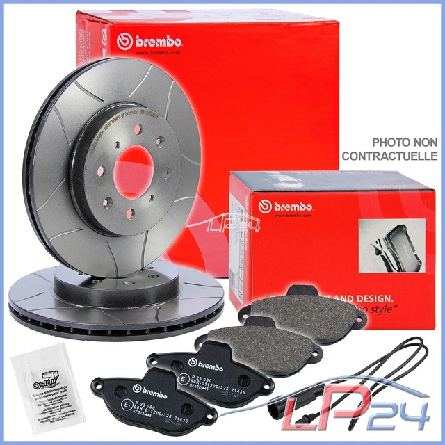Lot De 2 Disques De Frein Ventilés Essieu Avant - Compatible Ford Focus, C-Max, Kuga, Volvo V50 - Frankberg