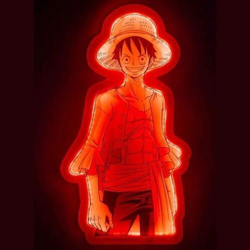 Lámpara LED de pared/soporte One Piece Monkey D. Luffy Luz nocturna 30 cm