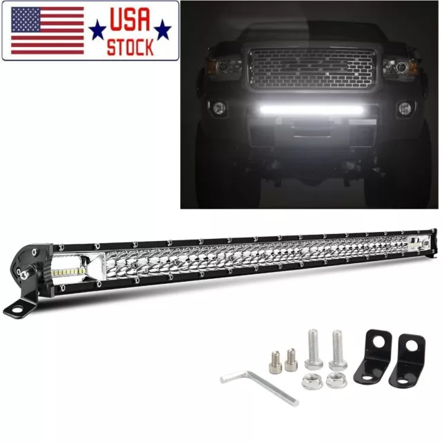 26"inch 824W Dual Row  LED Work Light Bar 4WD Truck SUV ATV Driving Lamp 25/24