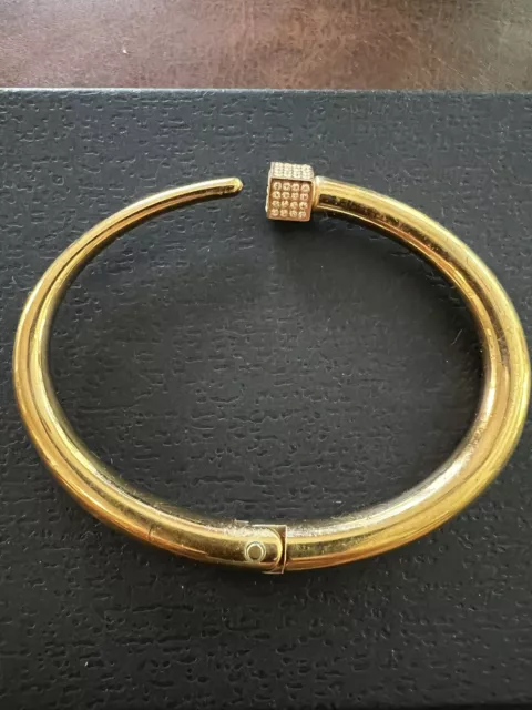 Vita Fede Bracelet Gold Tone Medium Titan Square Bracelet