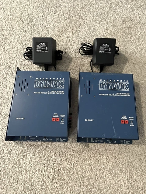 Mackenzie Dynavox Digital Autoload Music Thru System Lot Of 2 Parts Only