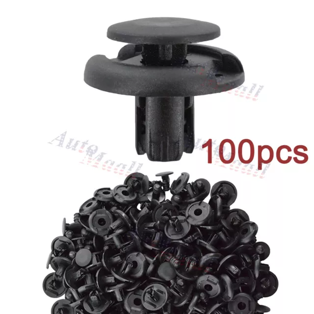 100Pcs Fender Bumper Clips For Honda Civic CRX HR-V Passport Prelude Wagovan 600