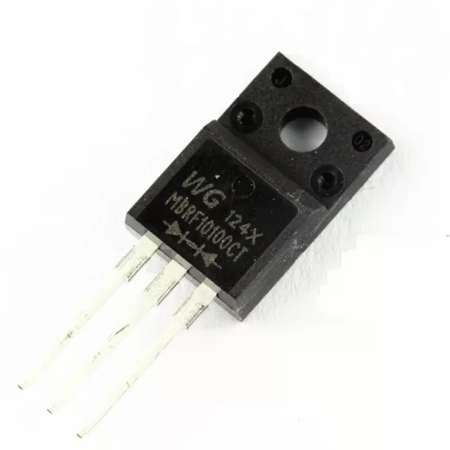 10Pcs Mbrf10100 Mbrf10100Ct 10A 100V On Diode Schottky To-220 New