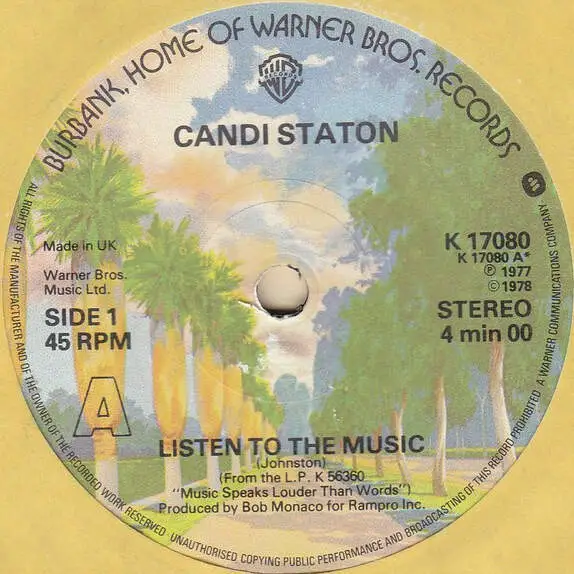 Candi Staton - Listen To The Music (7")