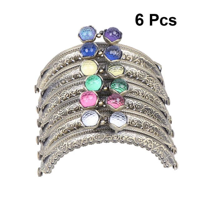 6 Pcs Handtaschengriffe Geldbörsenverschluss Aus Metall Handtaschenrahmen