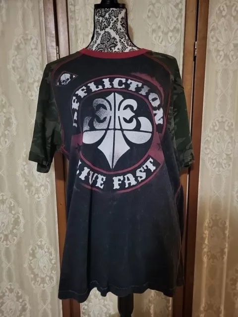 AFFLICTION Men's T-Shirt XL Extra Large DIVIO Tee Biker NWT