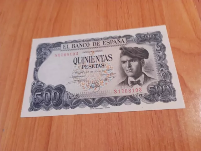 500 Pesetas Billete Jacinto Verdaguer 1971