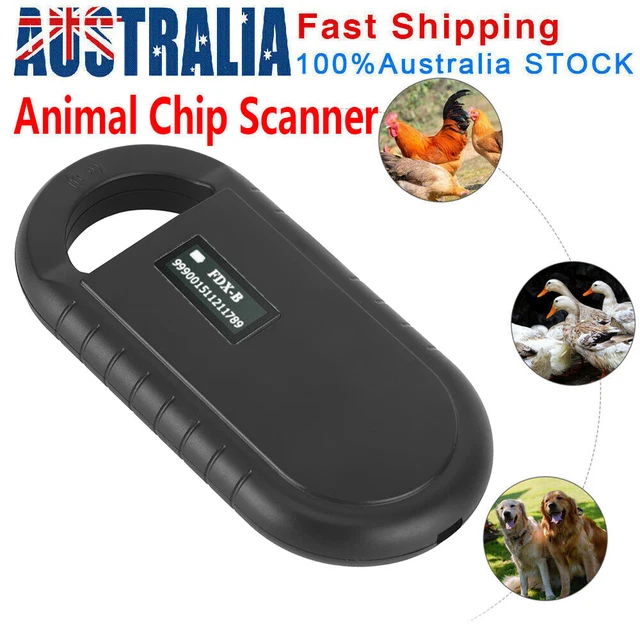 Pet Microchip Scanner Portable Handheld Animal Chip Reader Pet Microchip Reader
