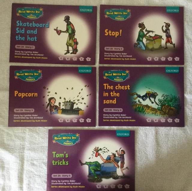 OXFORD READ WRITE Inc. Phonics Purple More Storybooks Set 2A (5 Books ...