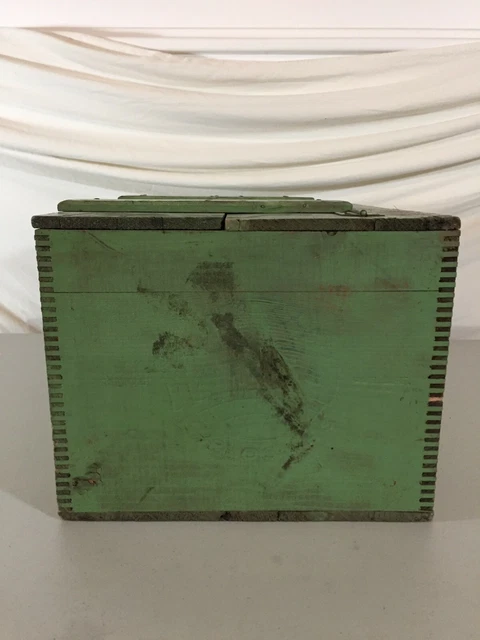 Atlas Powder Co Explosives Wood Crate Box, Use as a Rustic Wall Cabinet, Patina! 8
