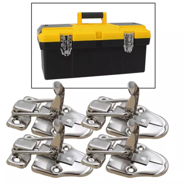 Stainless Toggle Suitcase, Wooden Box , Cabinet Drawer #1 4Pcs