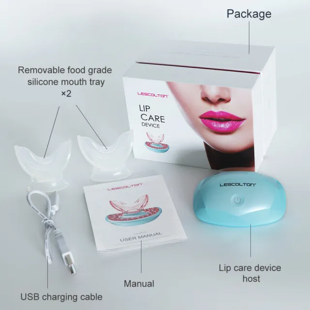 Bomba de labios Fuller eléctrica para labios potenciador de terapia de luz LED potenciador bucal