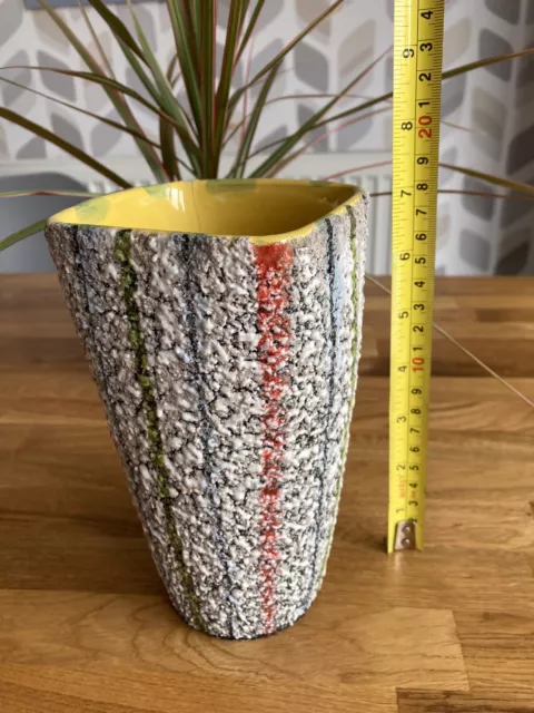 Mid Century Striped Fat Lava Vase - Fratelli Fanciullacci ?