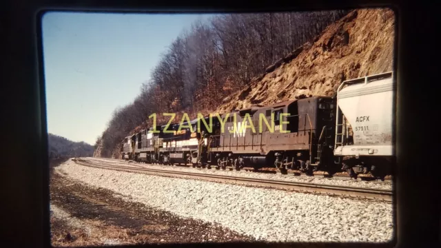 T1913 TRAIN SLIDE Railroad MAIN Line NW 868 MONTGOMERY VA 1989