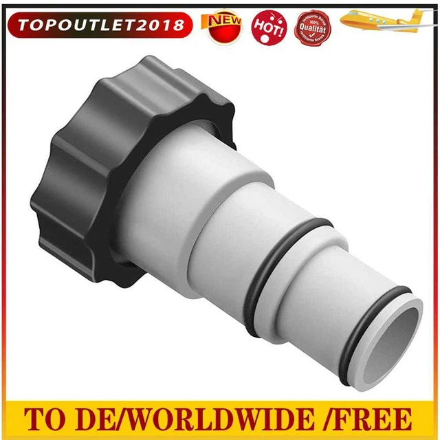 Hose Conversion Adapter for INTEX Filter Pump Reusable Hose Connector (02)