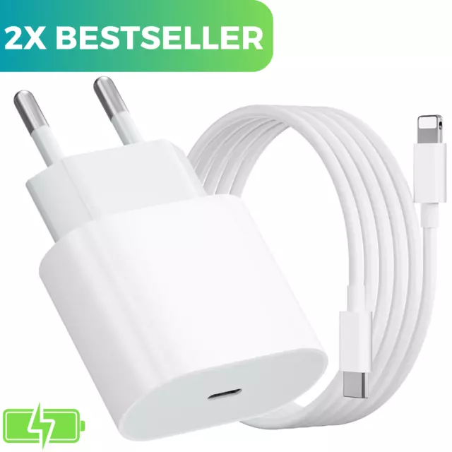 Ladekabel 2x 20W Schnellladegerät USB C für iPhone 11 12 13 14 X Pro Max Adapter