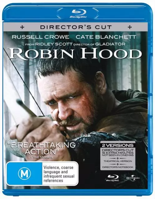 Robin Hood (Director's Cut) (Blu-ray, 2010) NEW & SEALED