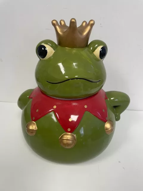 Vintage Best Hall Grog Cookie Jar Frog Prince Hall Gem Corp  11" H