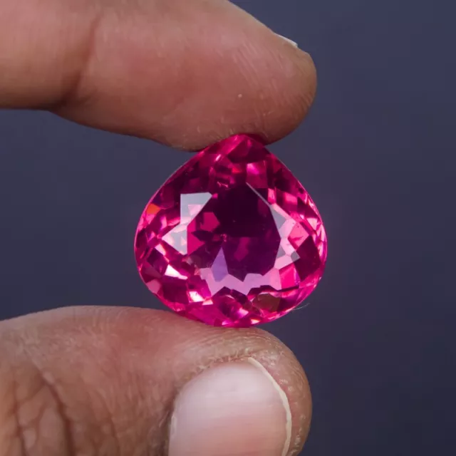 28.0 Ct Certified Natural Beautiful Pear  Pink Topaz Loose Gemstones Z-711