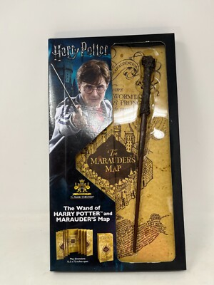 Ensemble Baguettes Des Maraudeurs Harry Potter Avec Support Carte Des Maraudeurs - Collection Noble